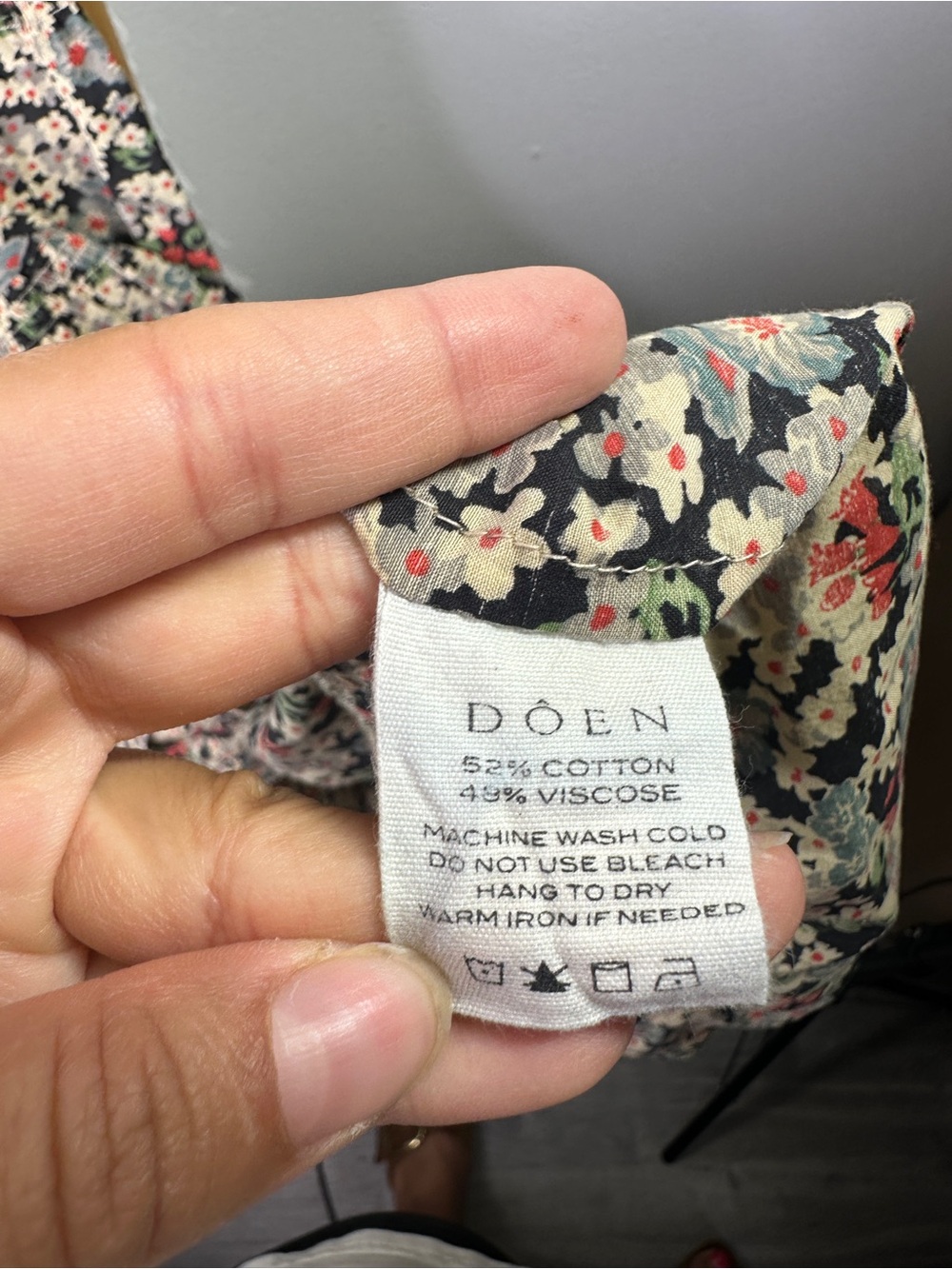 Doen Raven Dress in Sissinghurst Floral sz S - Picture 7 of 8